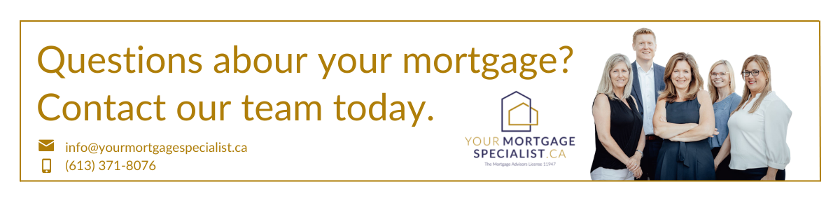 An image of the mortgage team beside a click-link if you have mortgage questions